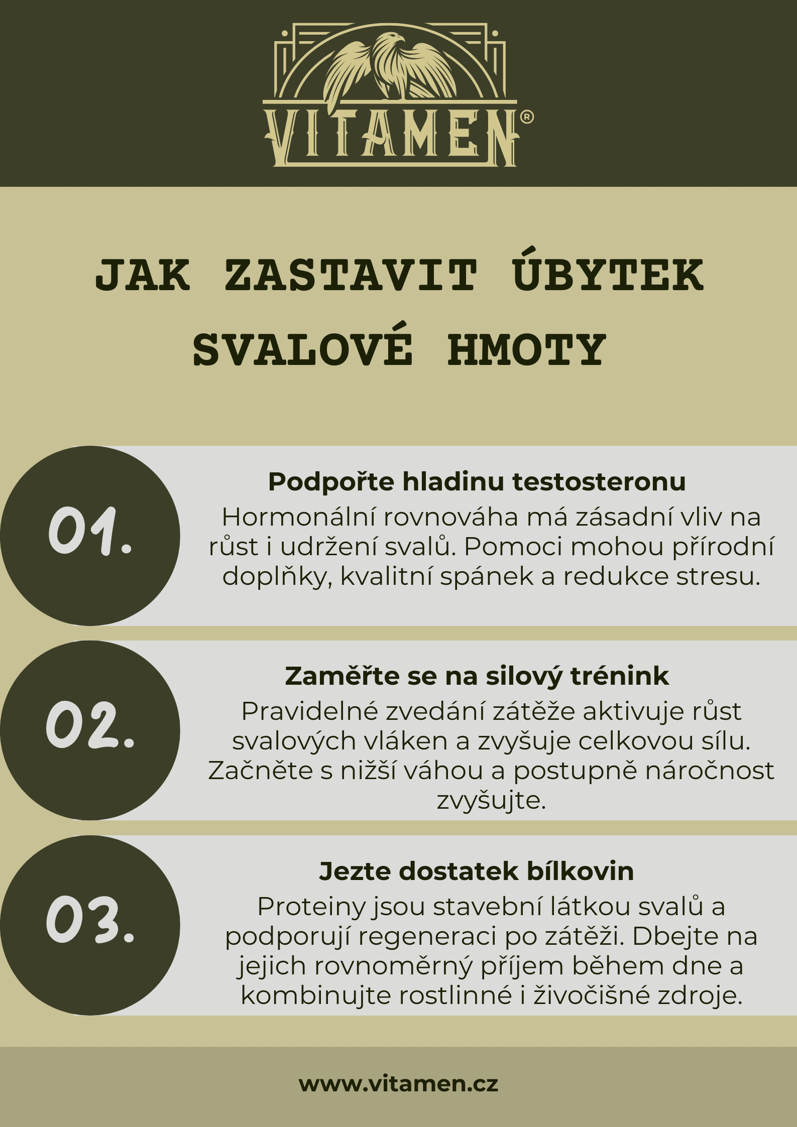 Infografika: Jak zastavit úbytek svalové hmoty krok za krokem